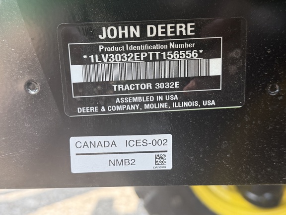 2026 John Deere 3032E