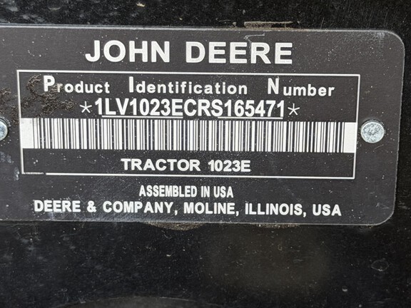2025 John Deere 1023E