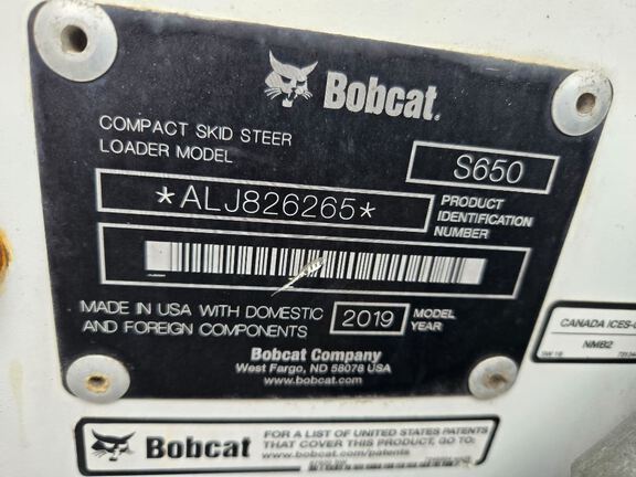 2019 Bobcat S650