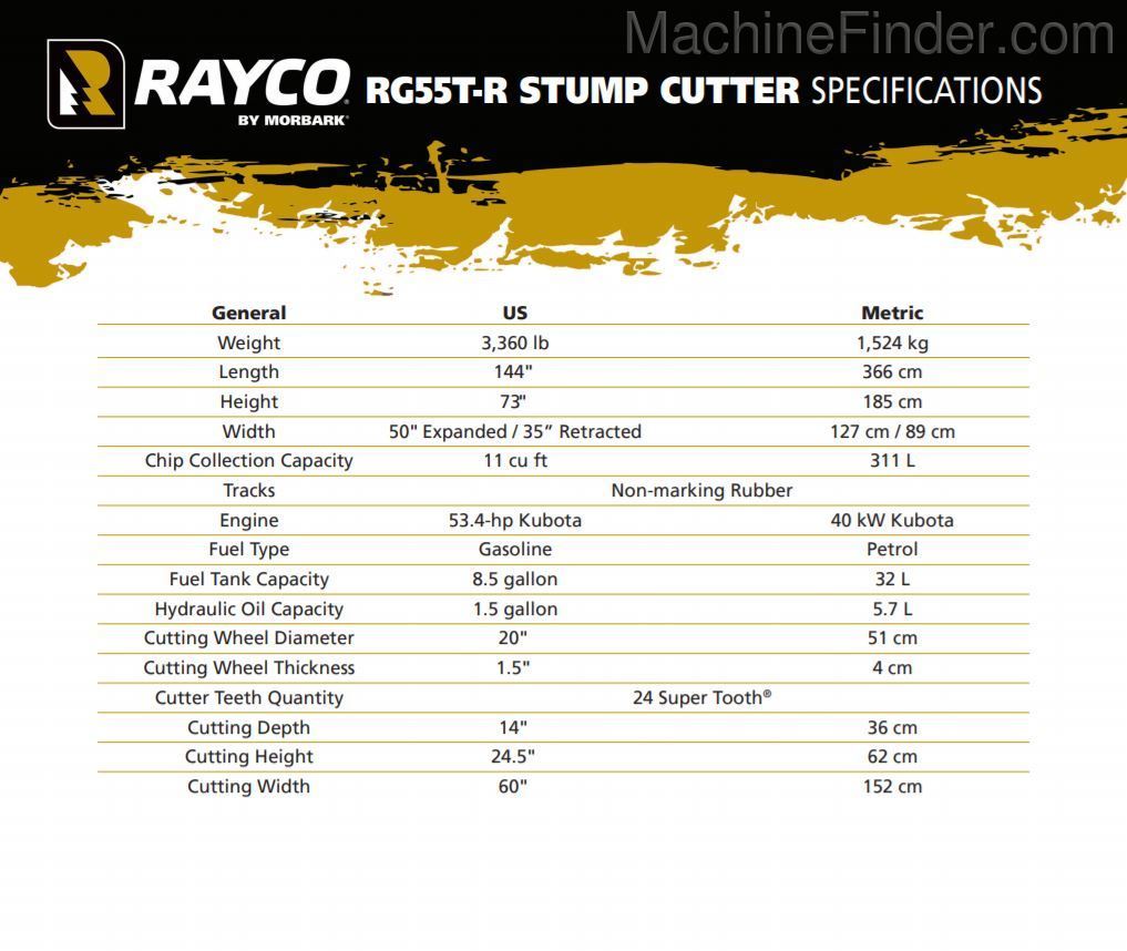 2020 Rayco RG55T-R TRAC Image 8