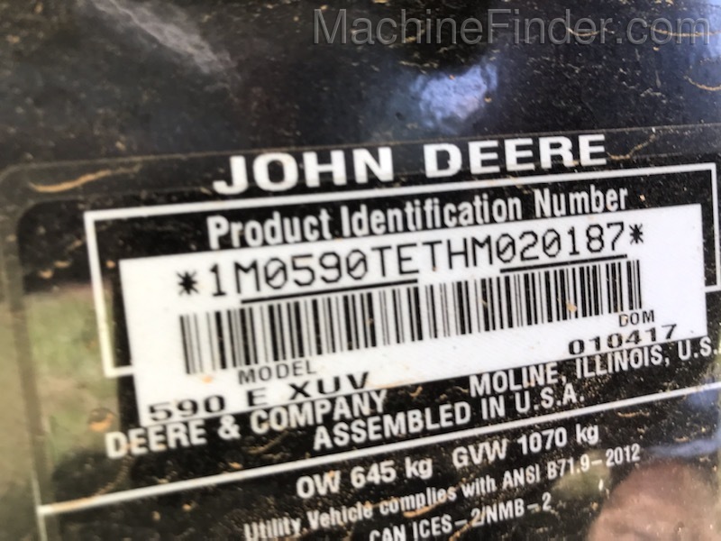 2017 John Deere XUV590 Image 4