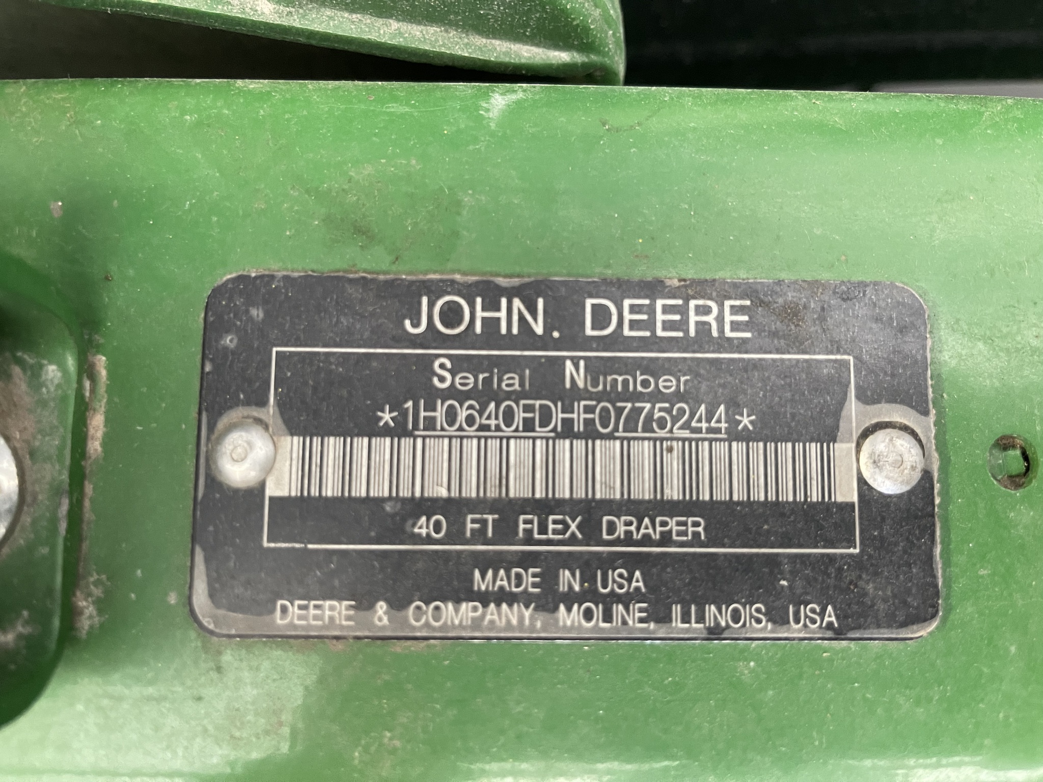  2015 John Deere 640FD at Heritage Tractor in Nevada, MO