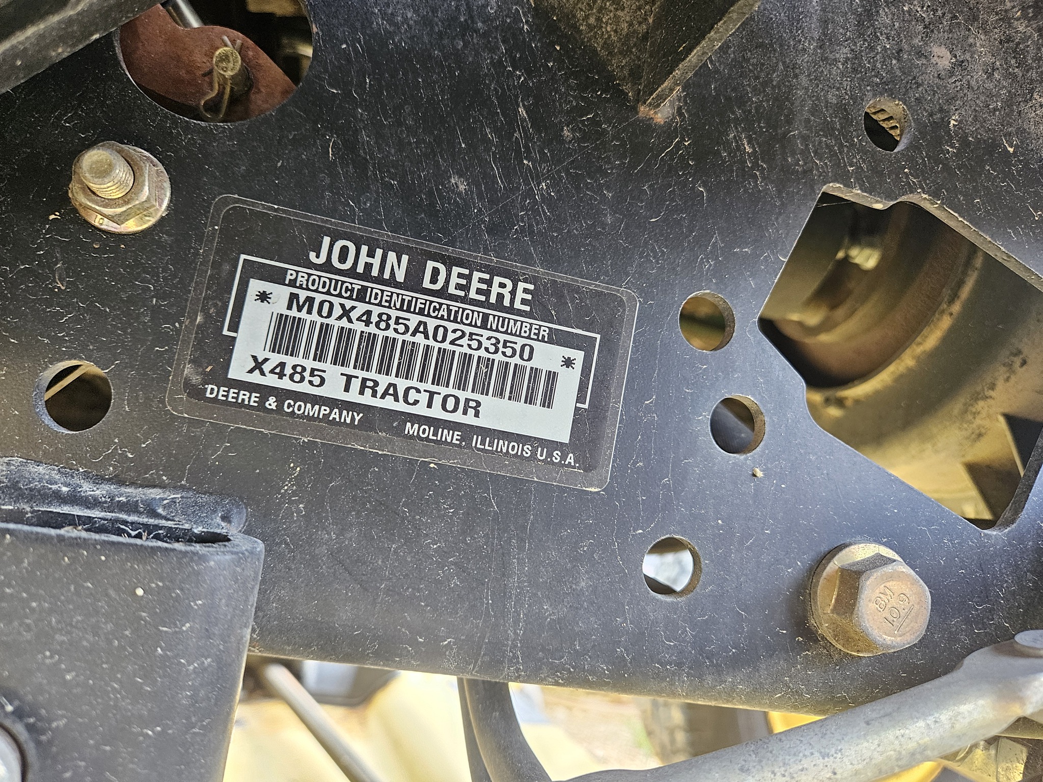 2003 John Deere X485 Image 11