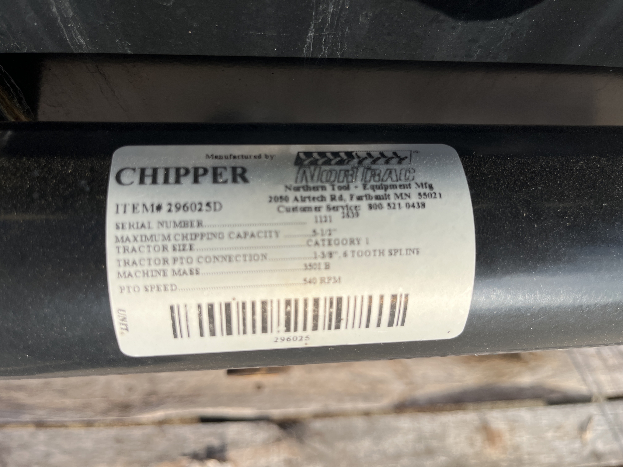 Nortrac 296025D Chipper Image 16