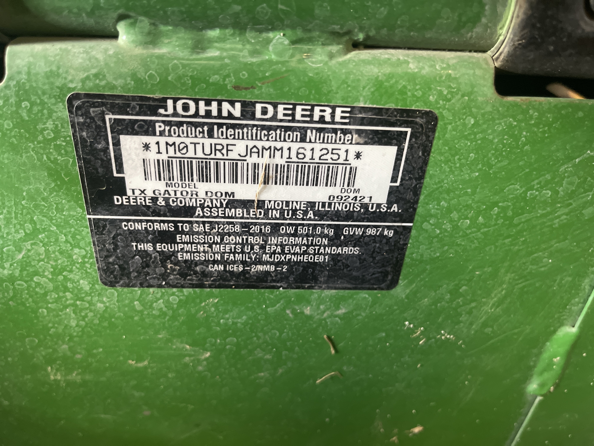 2021 John Deere Tx Turf Image 16