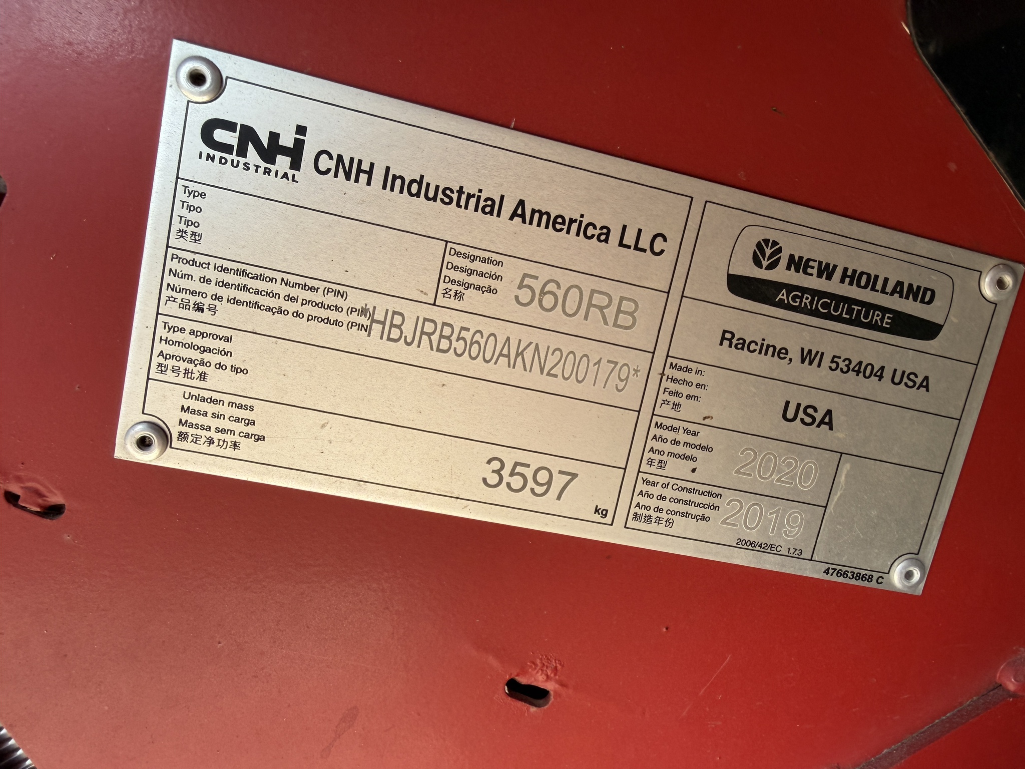 2020 New Holland Rollbelt 560 Image 5