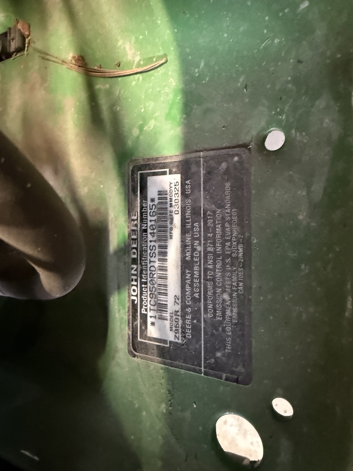 2025 John Deere Z950R Image 2