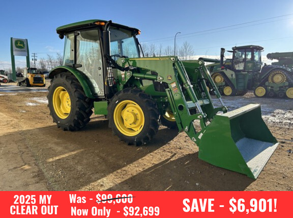  John Deere 5075E Cab Tractor + Loader