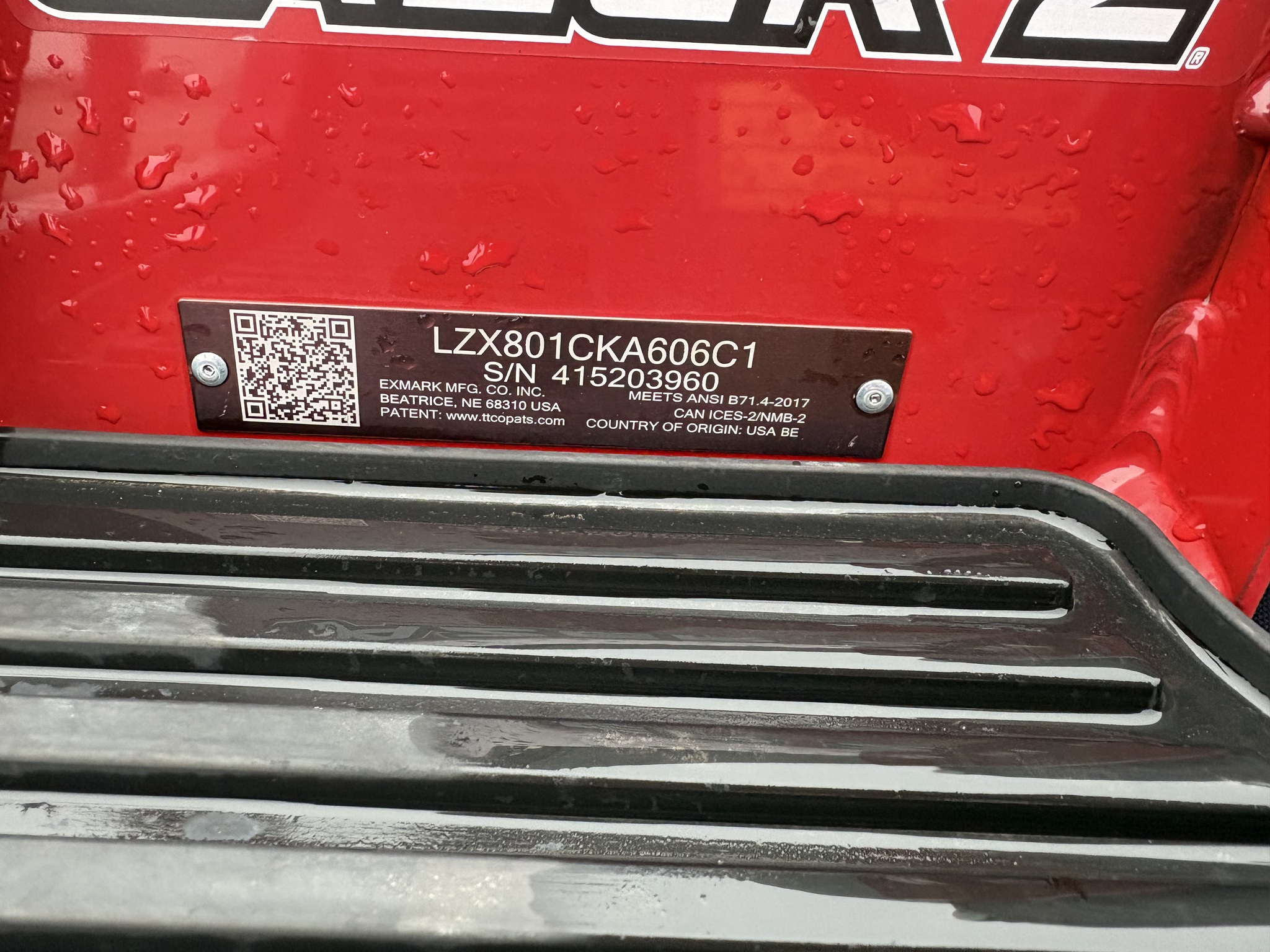  2024 Exmark LZX801CKA606C1 at Heritage Tractor in Roanoke, IL
