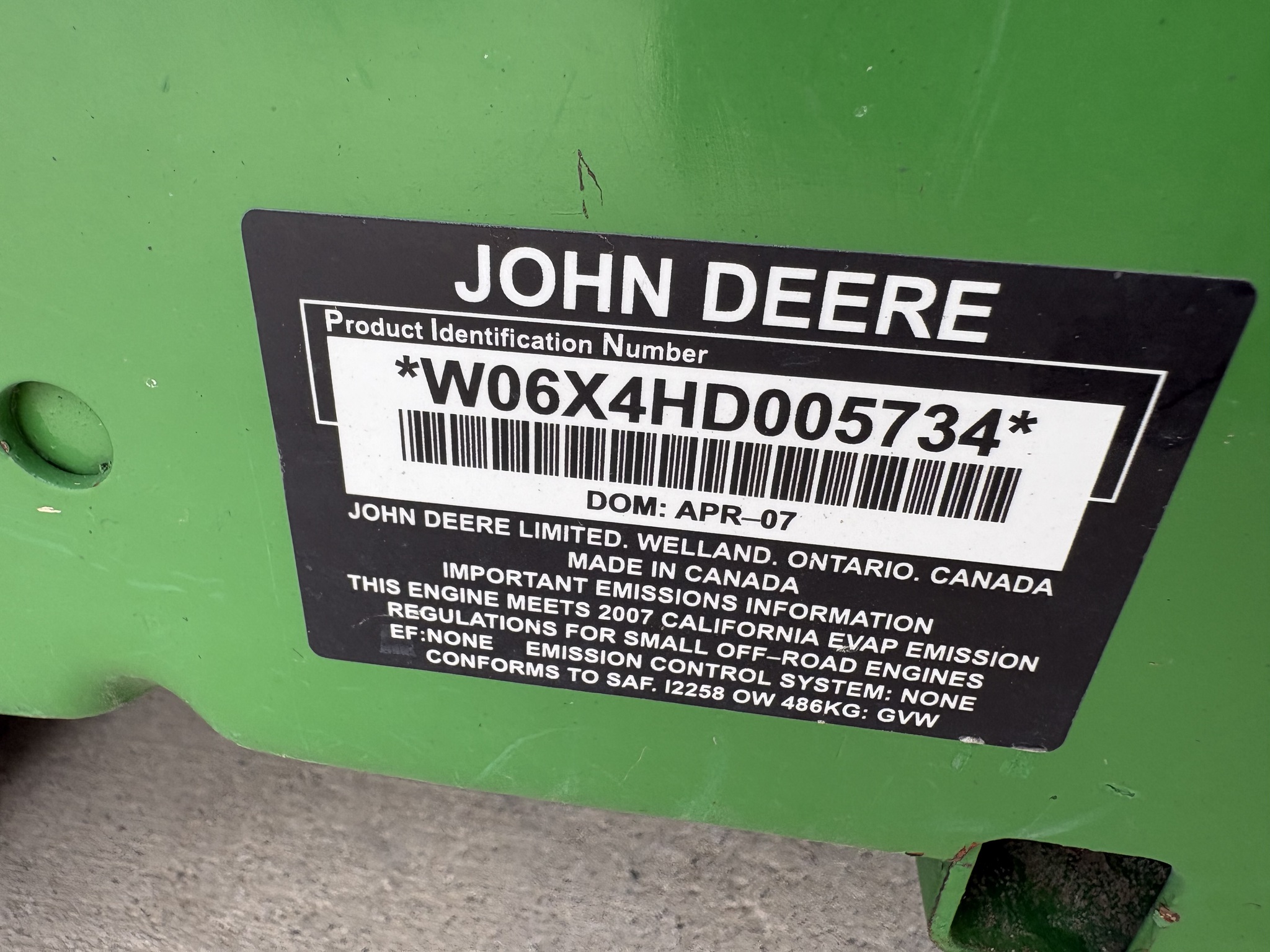 2007 John Deere TH 6X4 Image 31