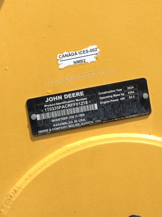2024 John Deere 335 P
