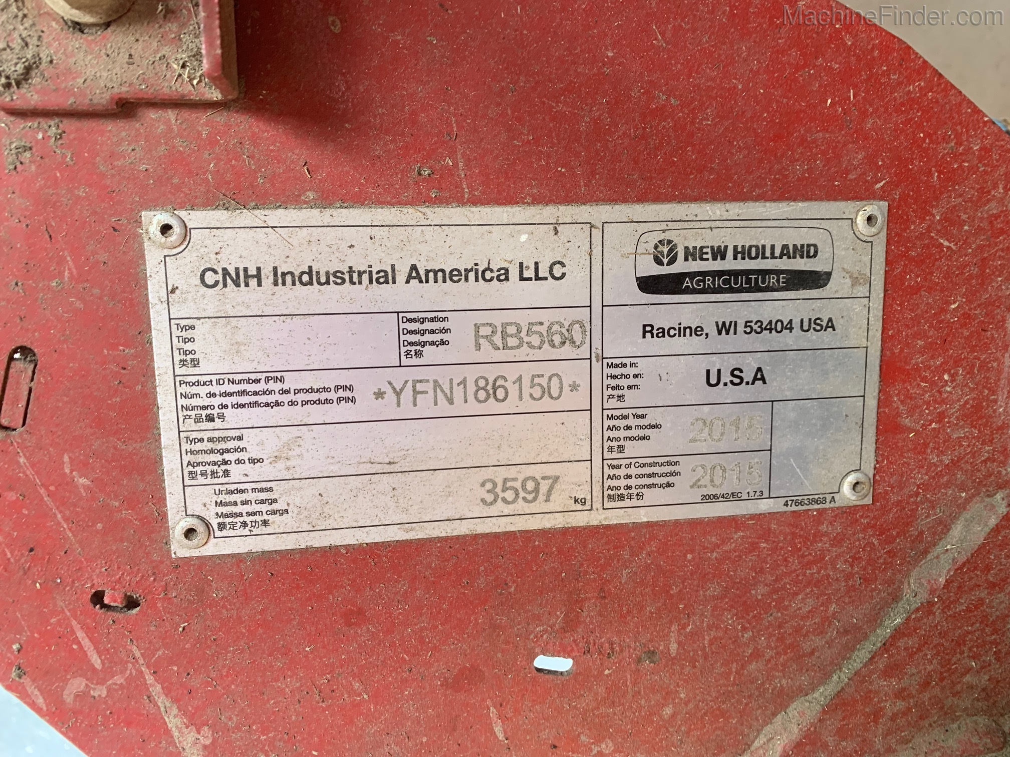 2015 New Holland 560 Image 7