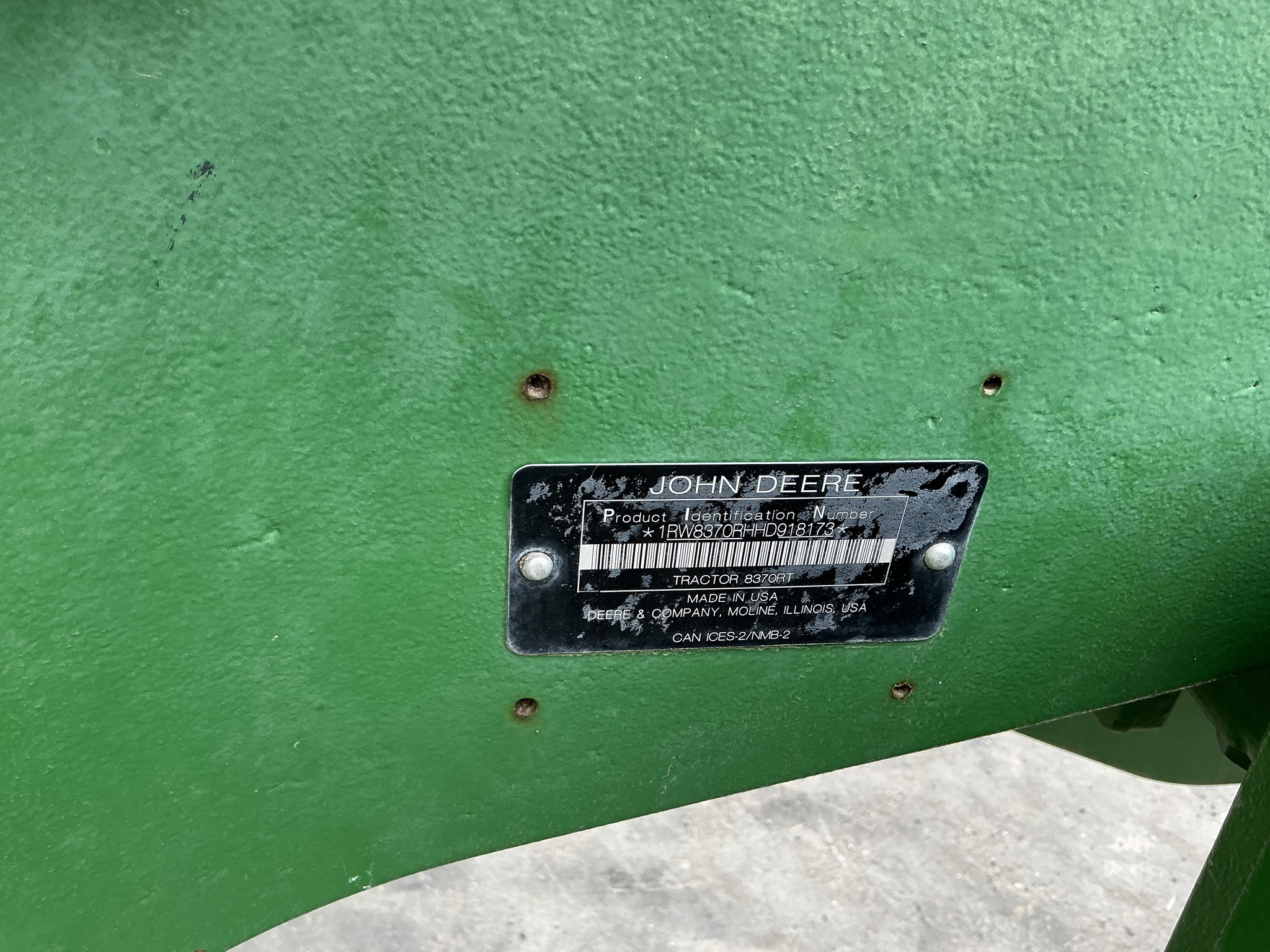 2018 John Deere 8370RT Image 11