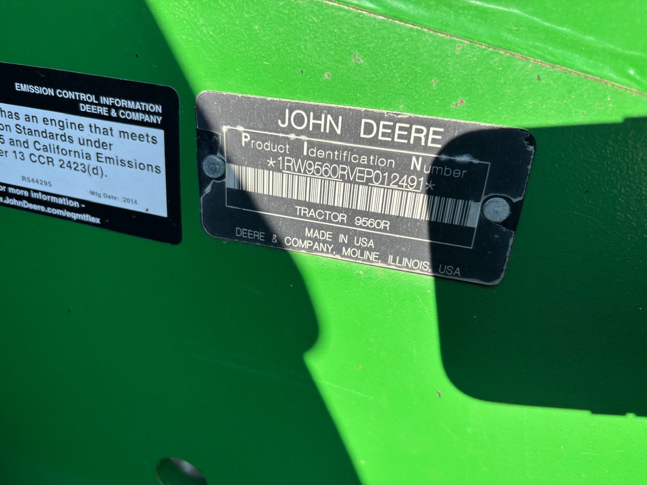  2014 John Deere 9560R at Heritage Tractor in Streator, IL