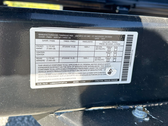 2023 J&M 290 Seed Tender