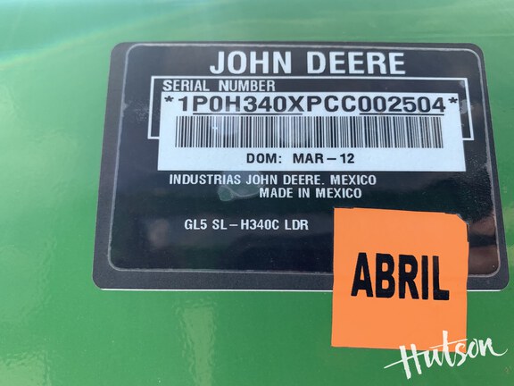 Photo of 2012 John Deere H340