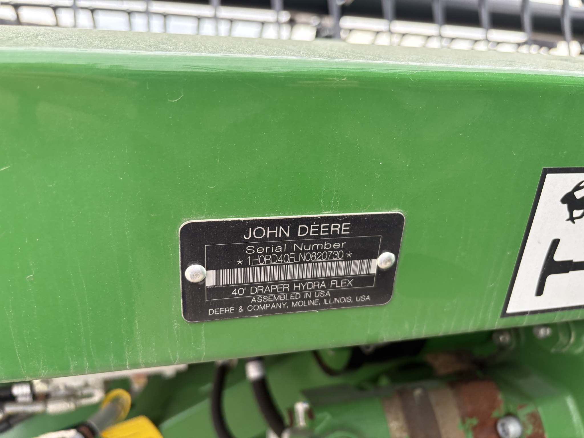  2022 John Deere RD40F at Heritage Tractor in Kewanee, IL