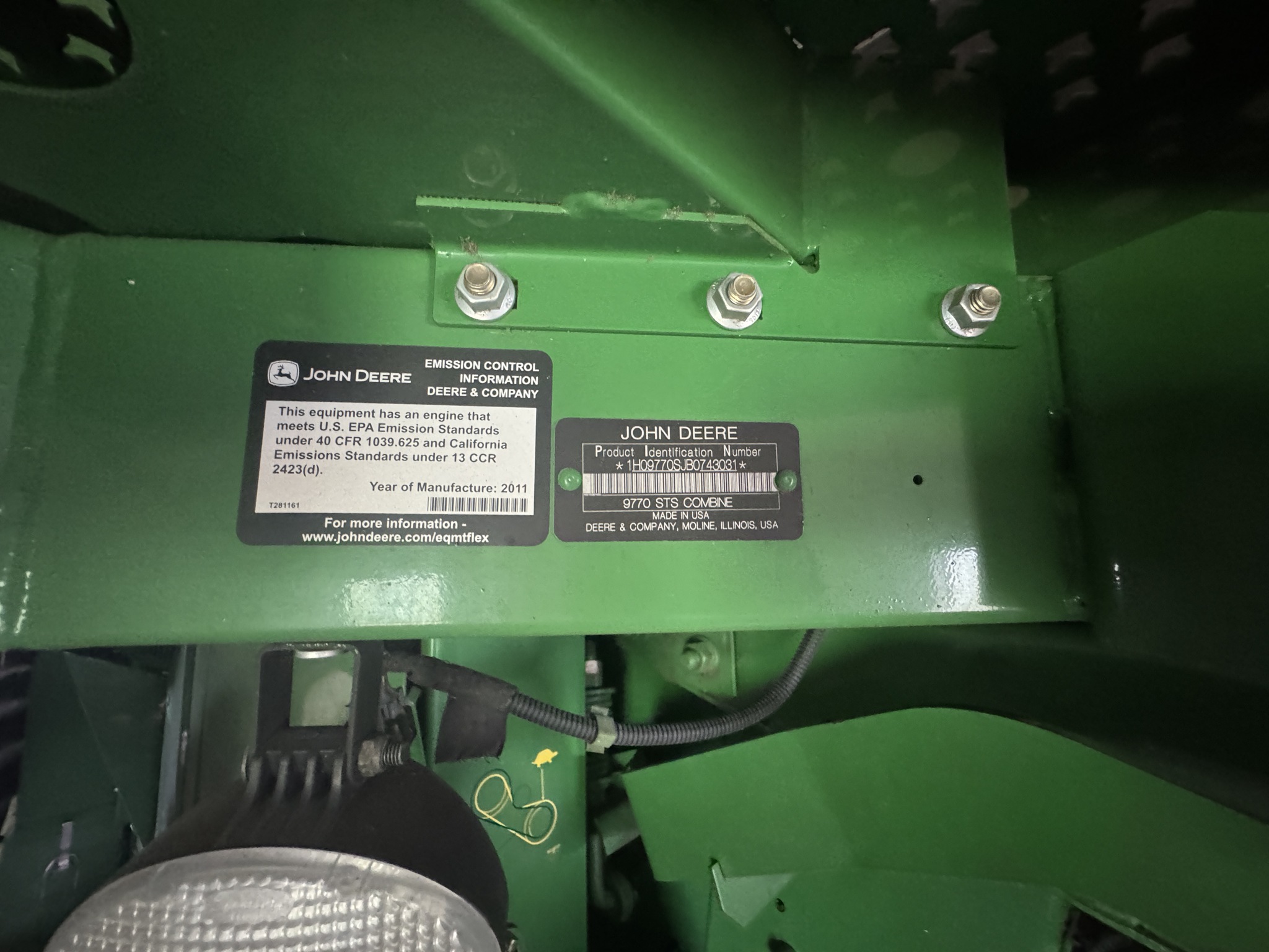 2011 John Deere 9770 STS Image 11