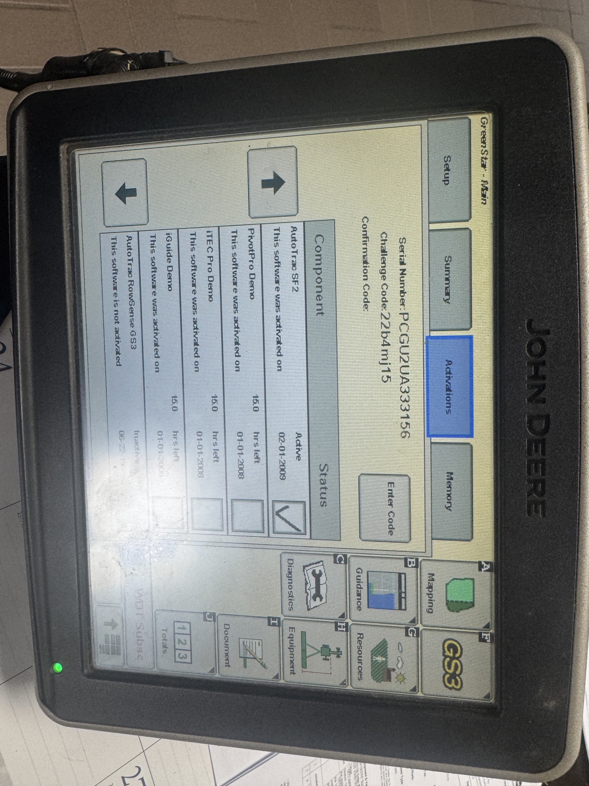 2012 John Deere AUTOTRAC Image 1