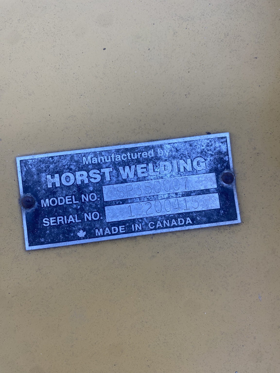 2018 Horst SP350007 Image 2