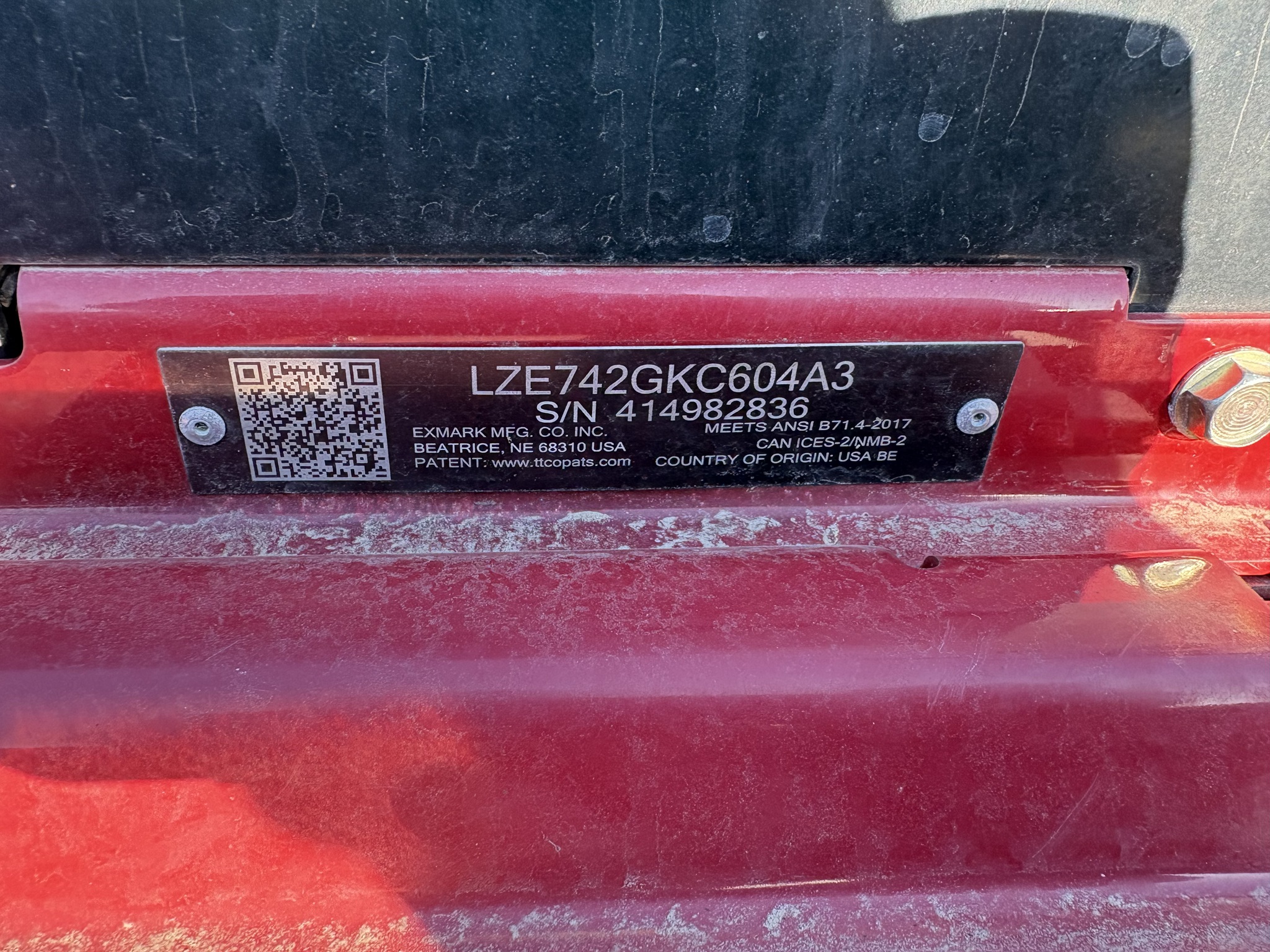  2024 Exmark LZE742GKC604A3 ZERO TURN MOWER at Heritage Tractor in Bloomington, IL