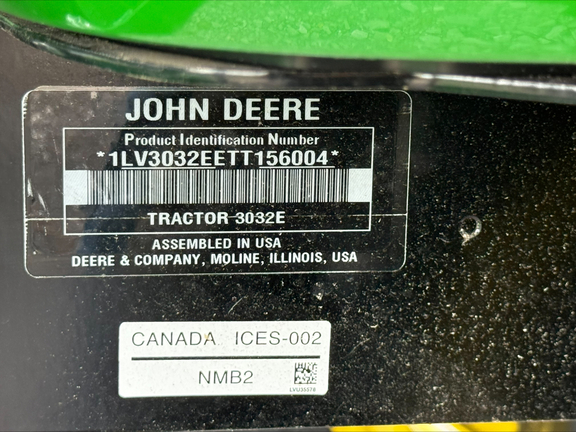 2026 John Deere 3032E