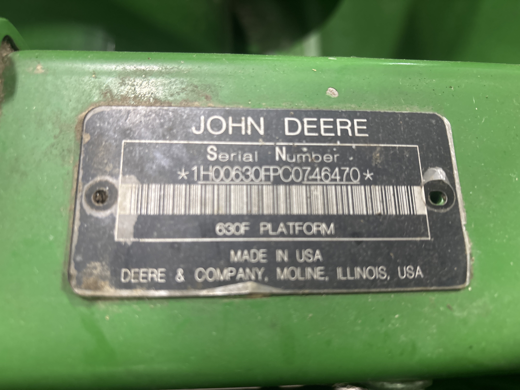Used 2012 John Deere 630F Combine Platforms at Koenig Equipment in Greenville, OH - PhotoXL12