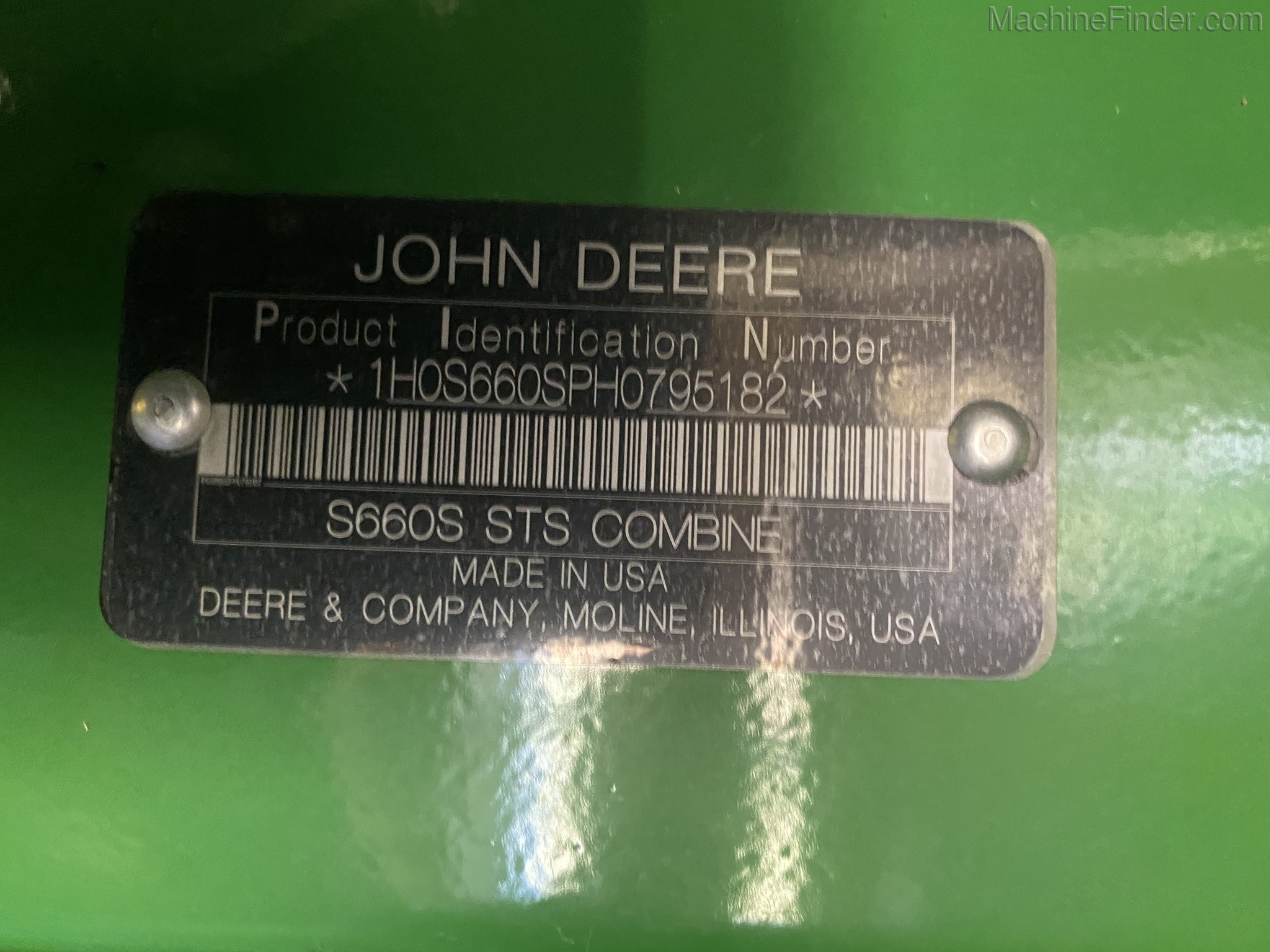 2017 John Deere S660 Image 6