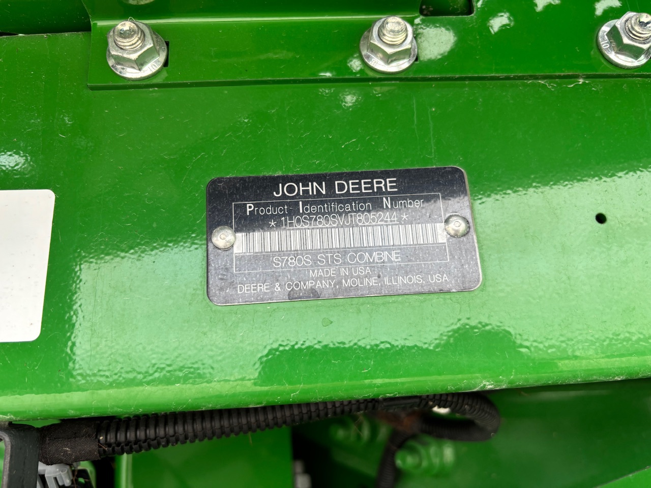  2019 John Deere S780 at Heritage Tractor in Macomb, IL