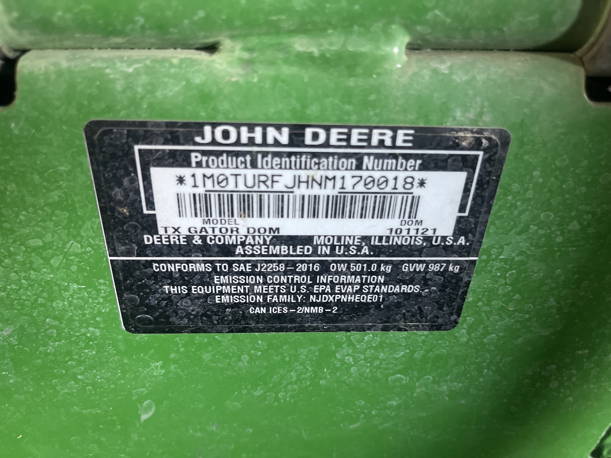 2021 John Deere Tx Turf Image 16