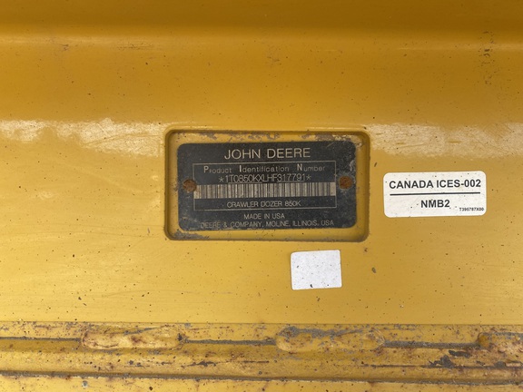 2017 John Deere 850K