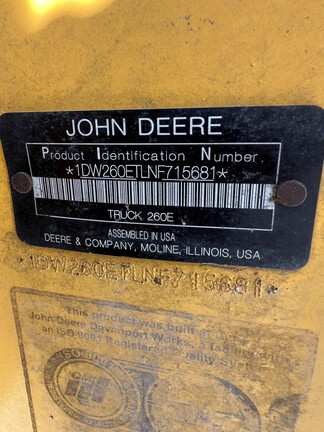 2022 John Deere 260E