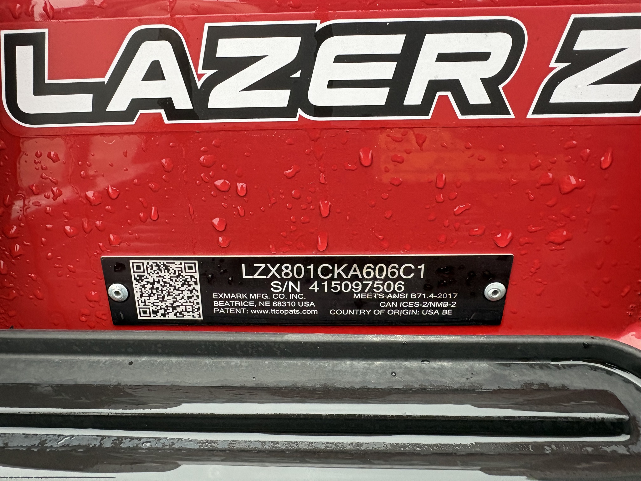  2024 Exmark LZX801CKA606C1 at Heritage Tractor in Roanoke, IL
