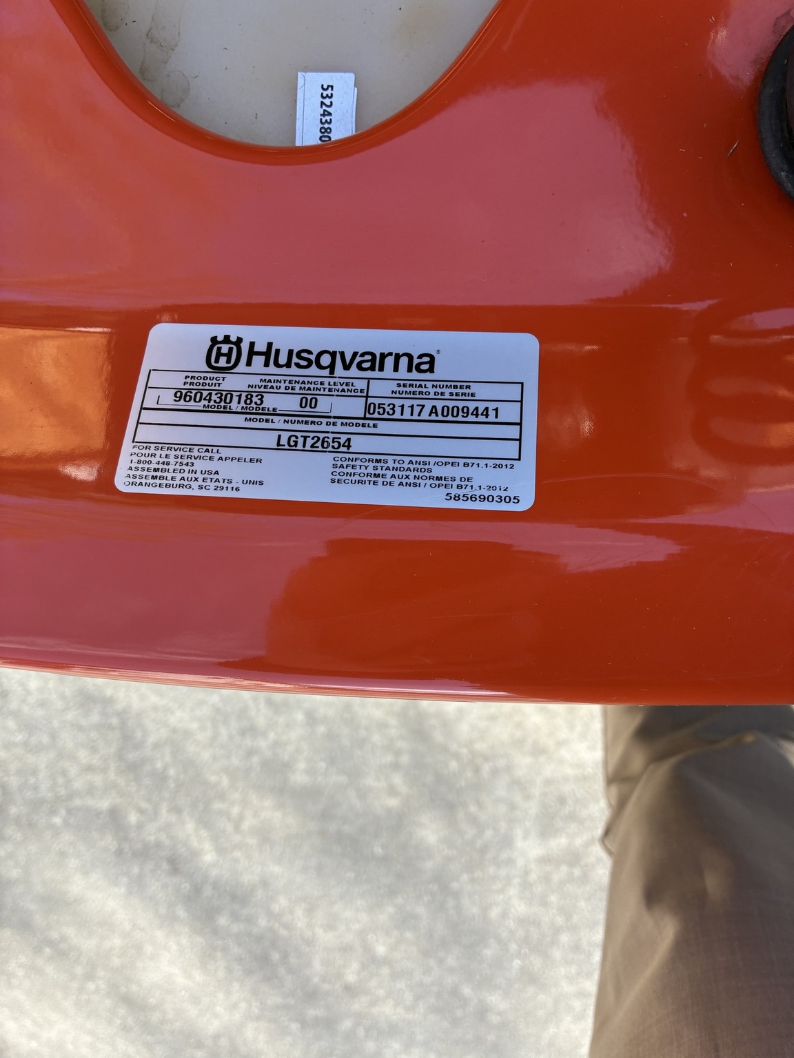 2017 Husqvarna LGT2654 Image 11