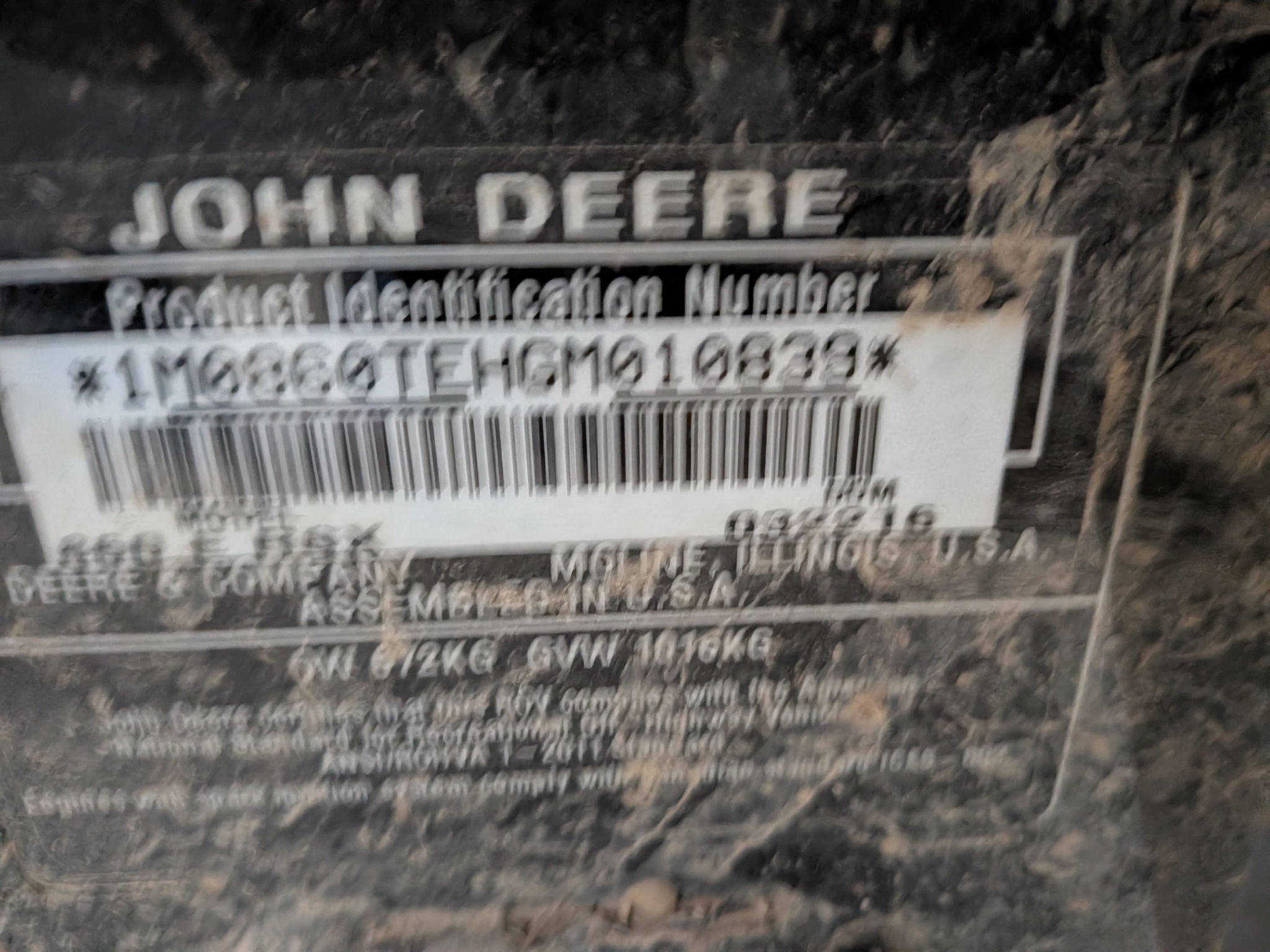  2016 John Deere 4X4 at Heritage Tractor in Galesburg, IL