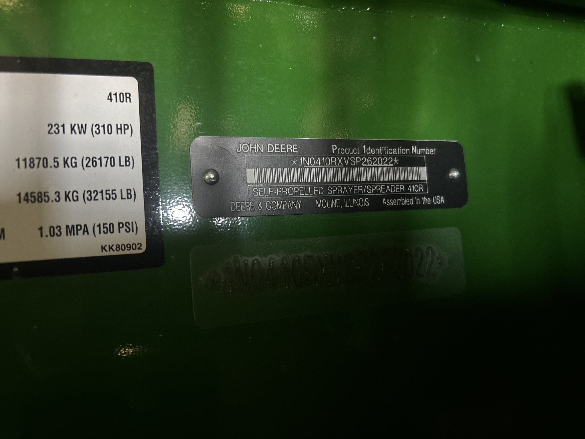 Used 2026 John Deere 410R Self Propelled Sprayers at Koenig Equipment in Urbana, OH - PhotoXL10