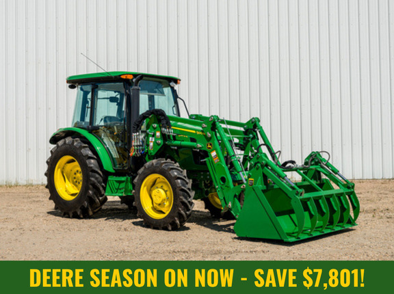  John Deere 5075E Cab Tractor + Loader