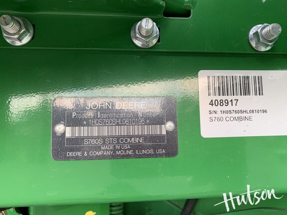 Photo of 2020 John Deere S760