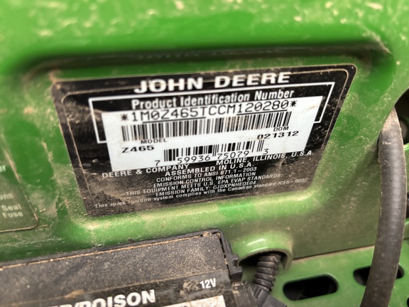 Used 2012 John Deere Z465 Zero Turn Mowers at Koenig Equipment in Urbana, OH - Photo8