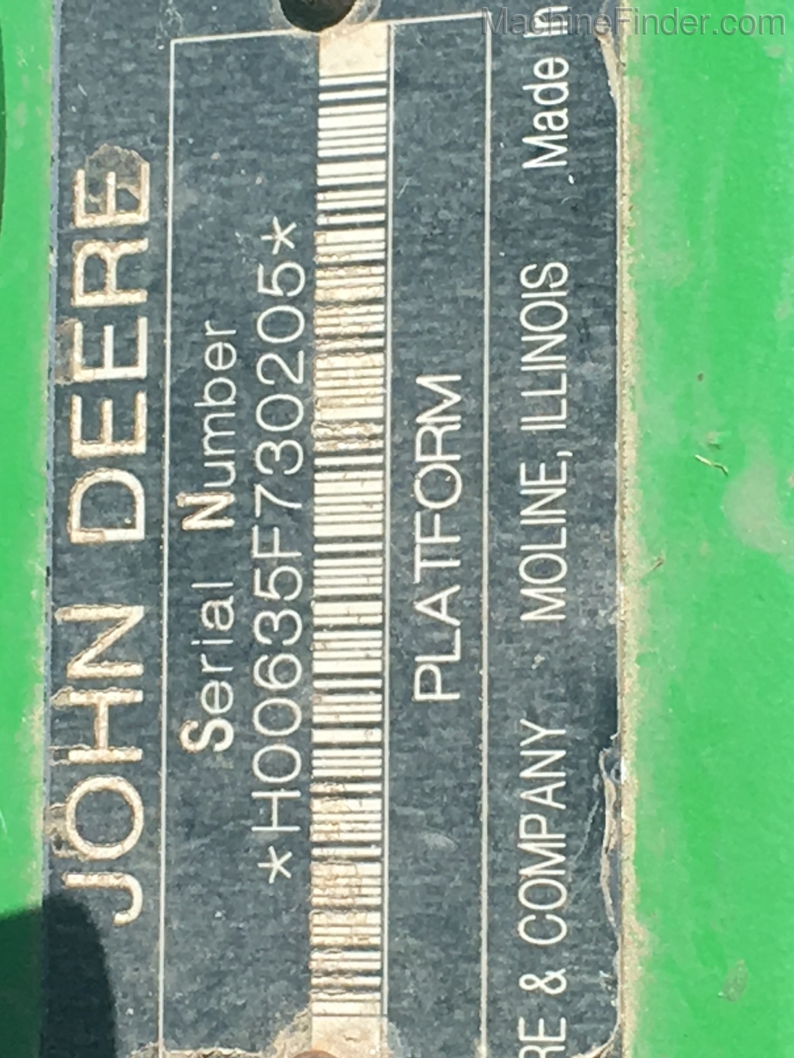 2009 John Deere 635F Image 7