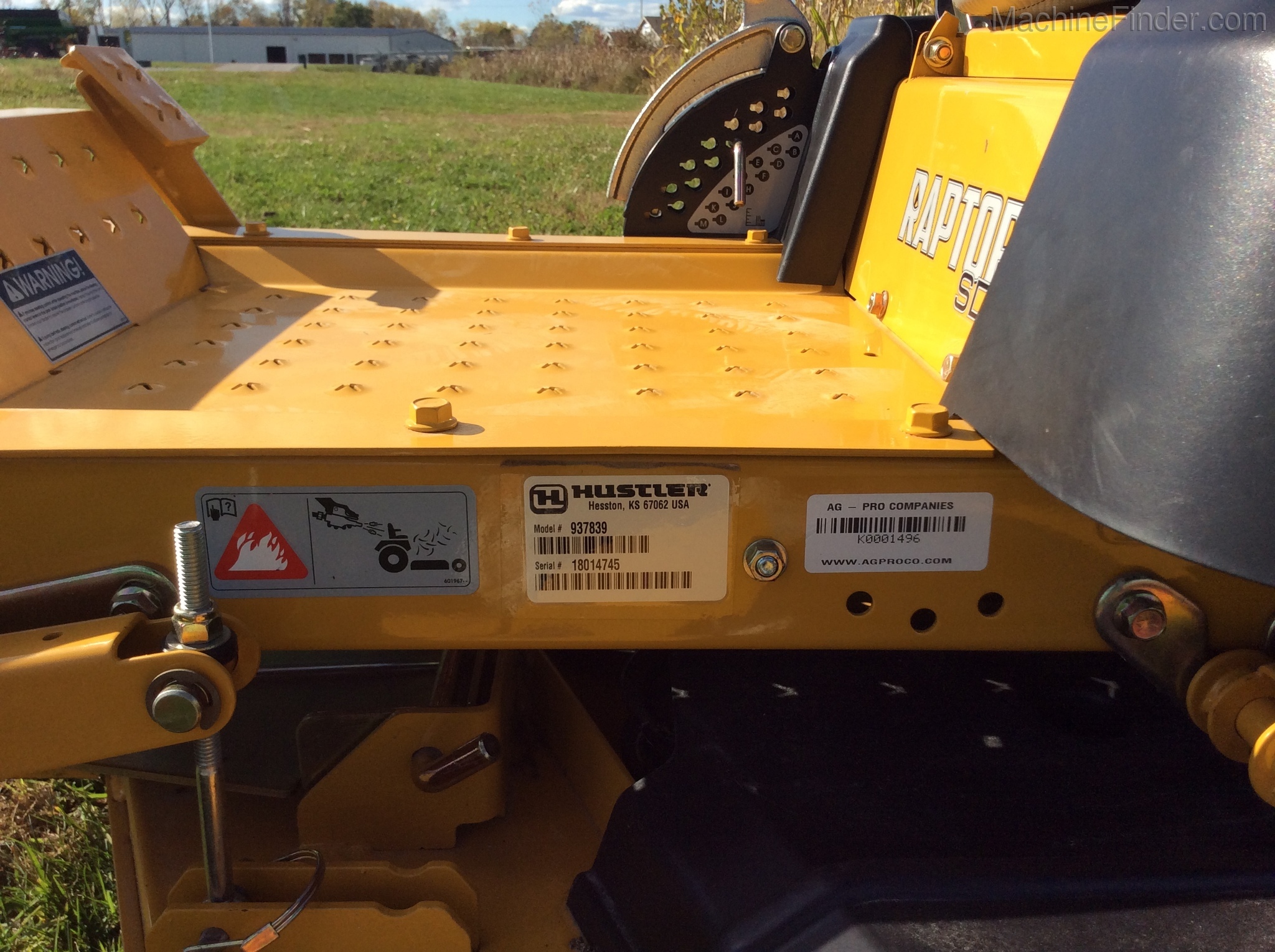 2018 Hustler Raptor SD Image 10
