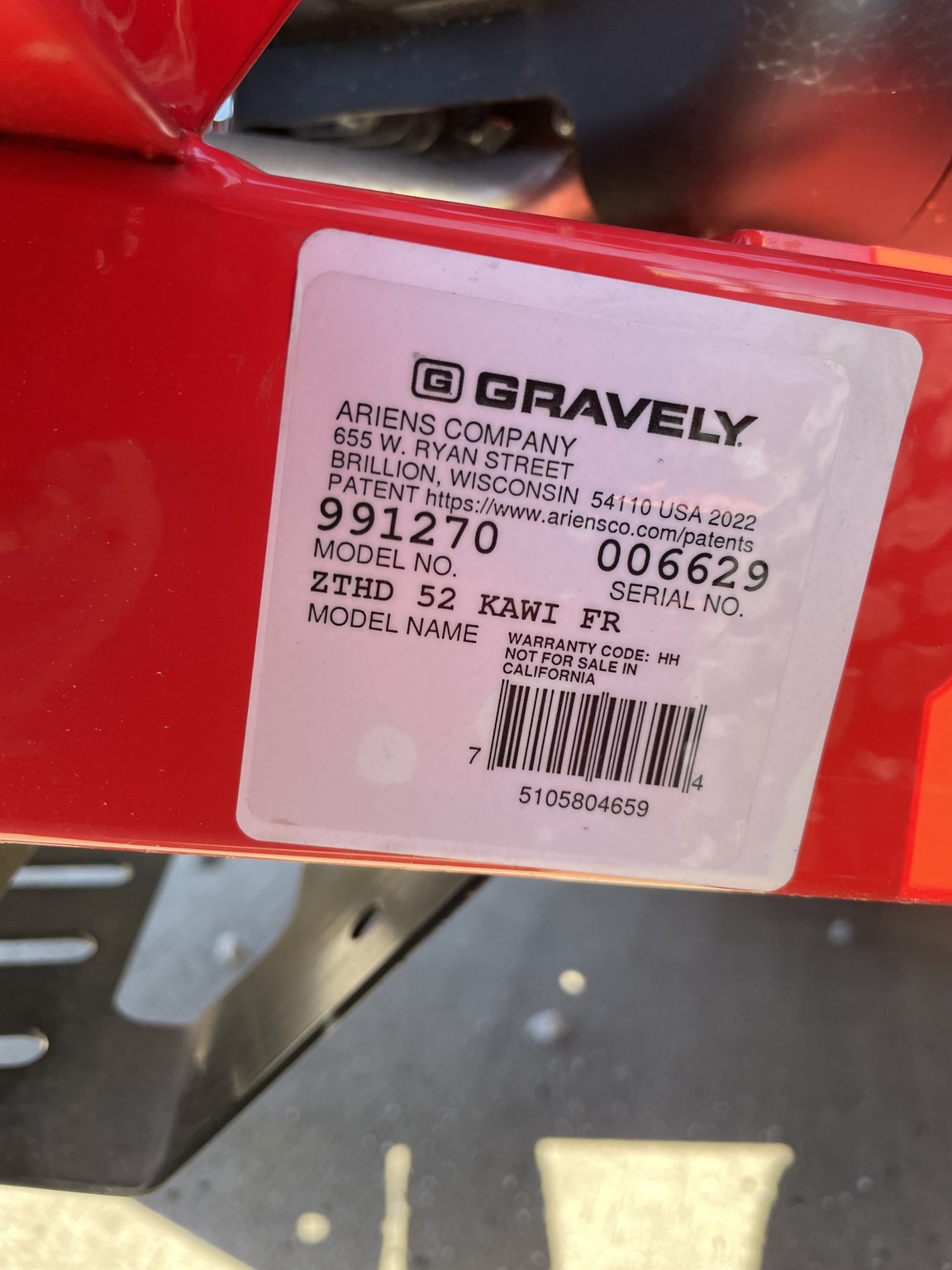 2022 Gravely ZTHD 52 Image 10