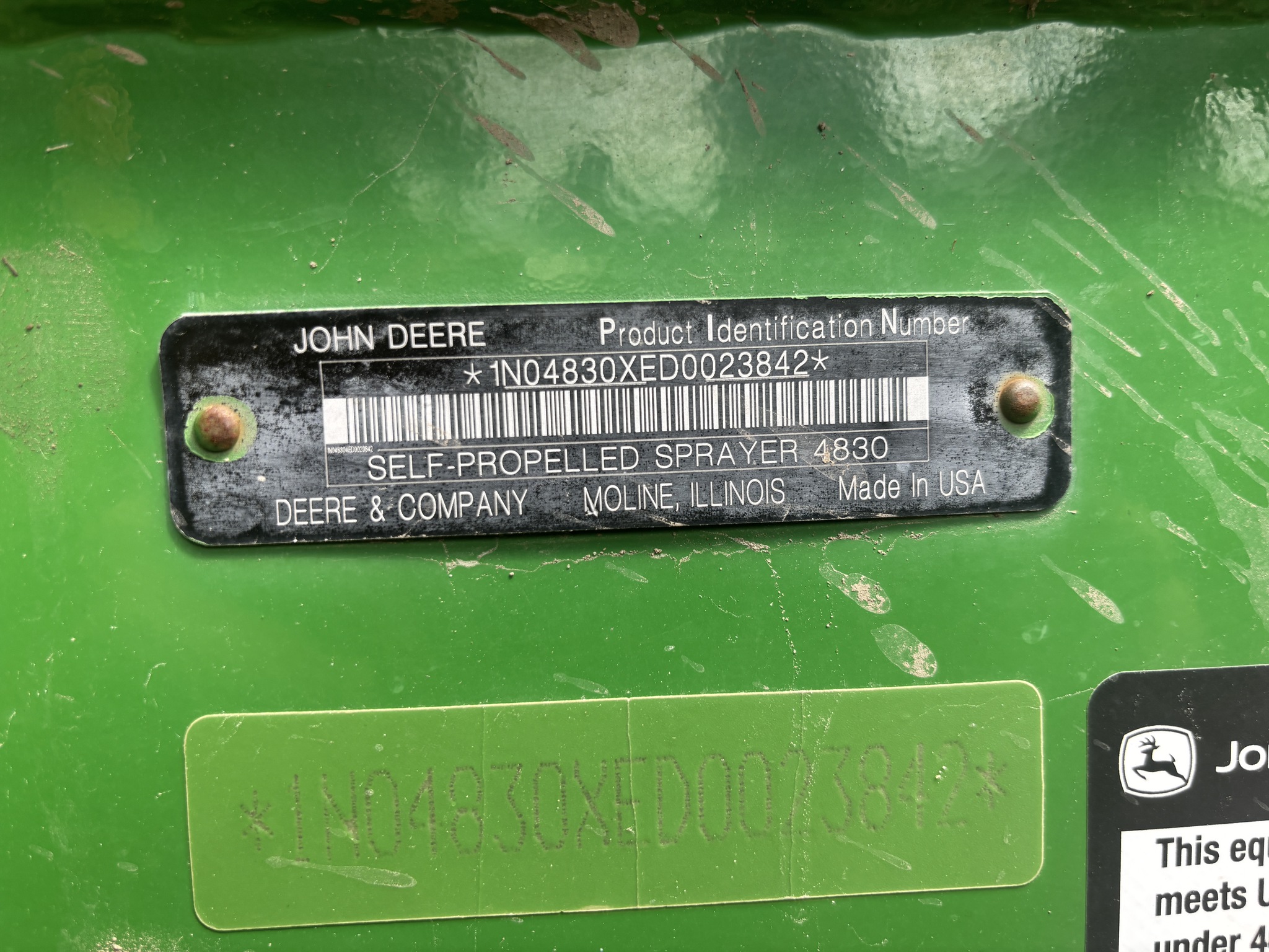2013 John Deere 4830 Image 4