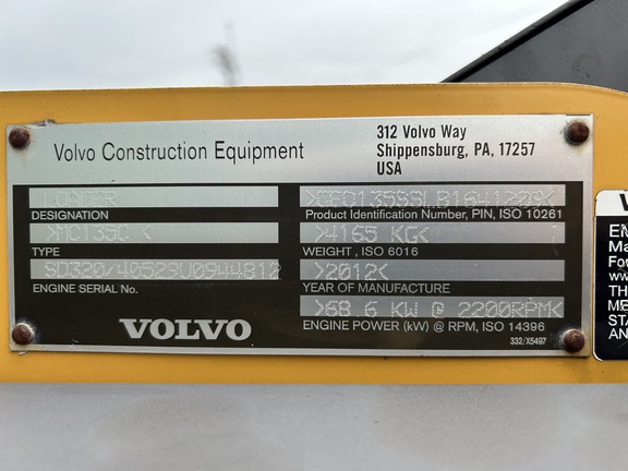 2012 Volvo MC 135C