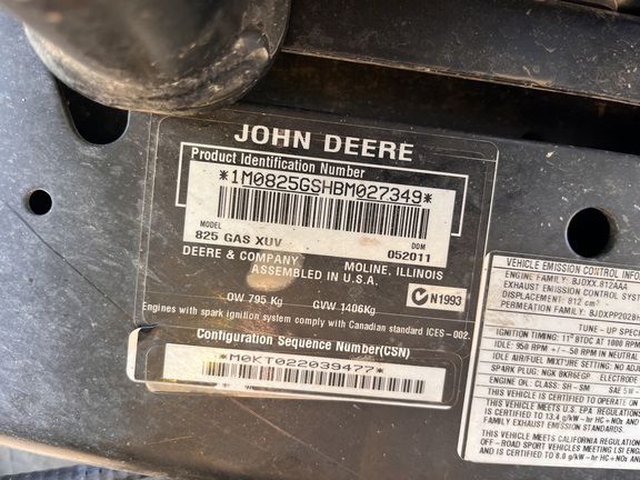 2011 John Deere XUV 825I GREEN - Photo26