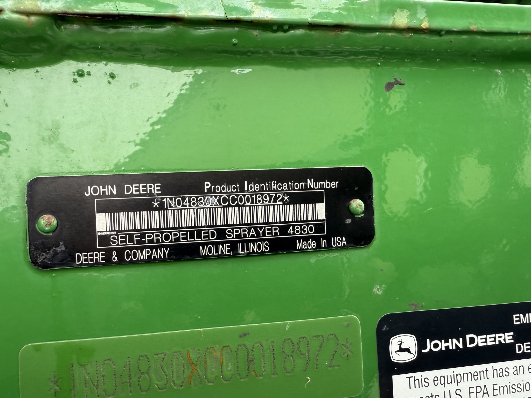 2012 John Deere 4830 Image 10
