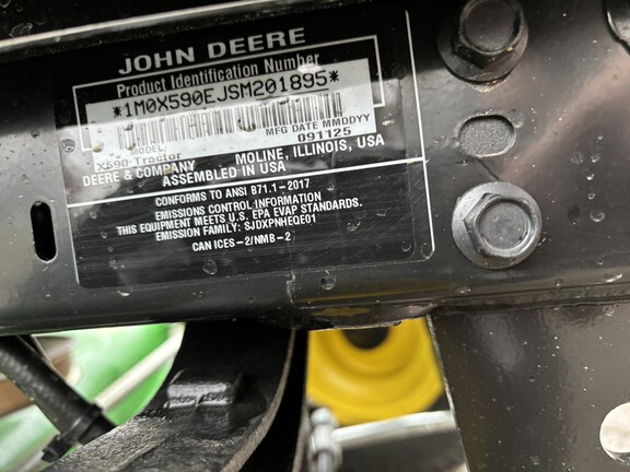 Used 2025 John Deere X590 Lawn & Garden Tractors at Koenig Equipment in Germantown, OH - Photo16