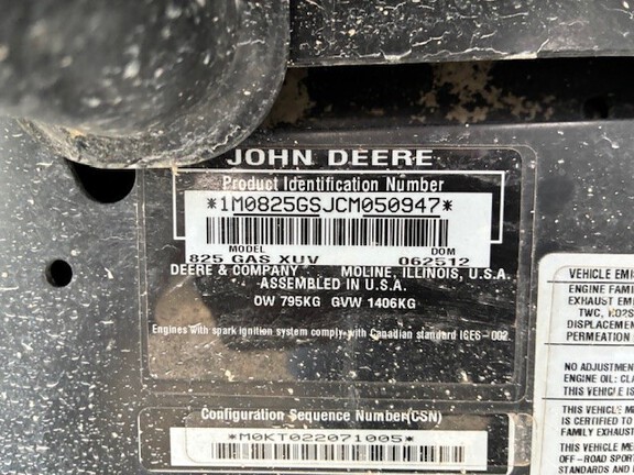 Used 2012 John Deere XUV 825I OLIVE ATVs & Gators at Koenig Equipment in Greensburg, IN - Photo2