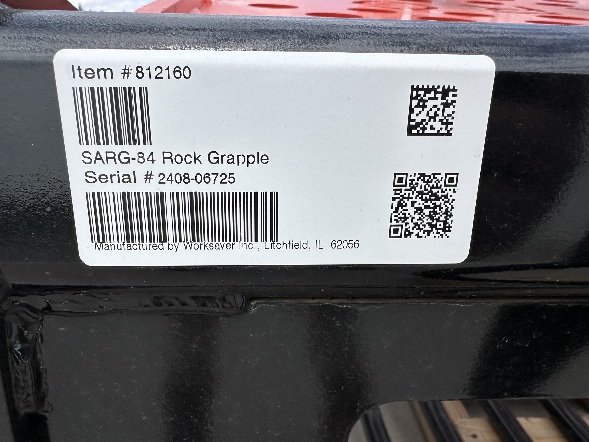 2025 Worksaver SARG-84 Sweeping Action Rock Grapple Image 8