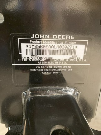Photo of 2020 John Deere XUV 560E